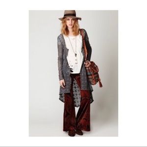 • Free People Beach • Crotchet maxi button up